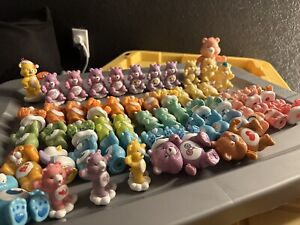 Care Bears Vintage Doll Mini Figure Lot Of 55 Figures Different Sizes