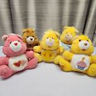 Vintage Plush Care Bear Coin Bank Lot Of 5