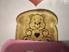 New in box PINK Care Bears 2 Slice retro Toaster Tenderheart Bear Stamped Toast