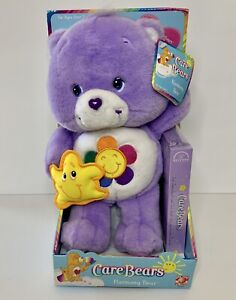 VTG 2003 Care Bears - Harmony Bear - 12” Purple Plush In Box With VHS