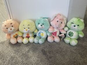Vintage 80s Lot Of 5 Kenner Care Bears Plush Great Condition