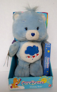 Vintage Care Bear Grumpy Plush Stuffed Animal Play Along Toy 2002