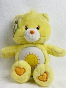 Vintage 2002 Care Bears Talking Light Up Funshine Bear Yellow Works NWT