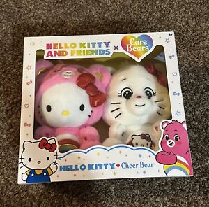 Hello Kitty and Friends x Care Bears Cheer Bear Sealed Box Set 2 Plush - In Hand