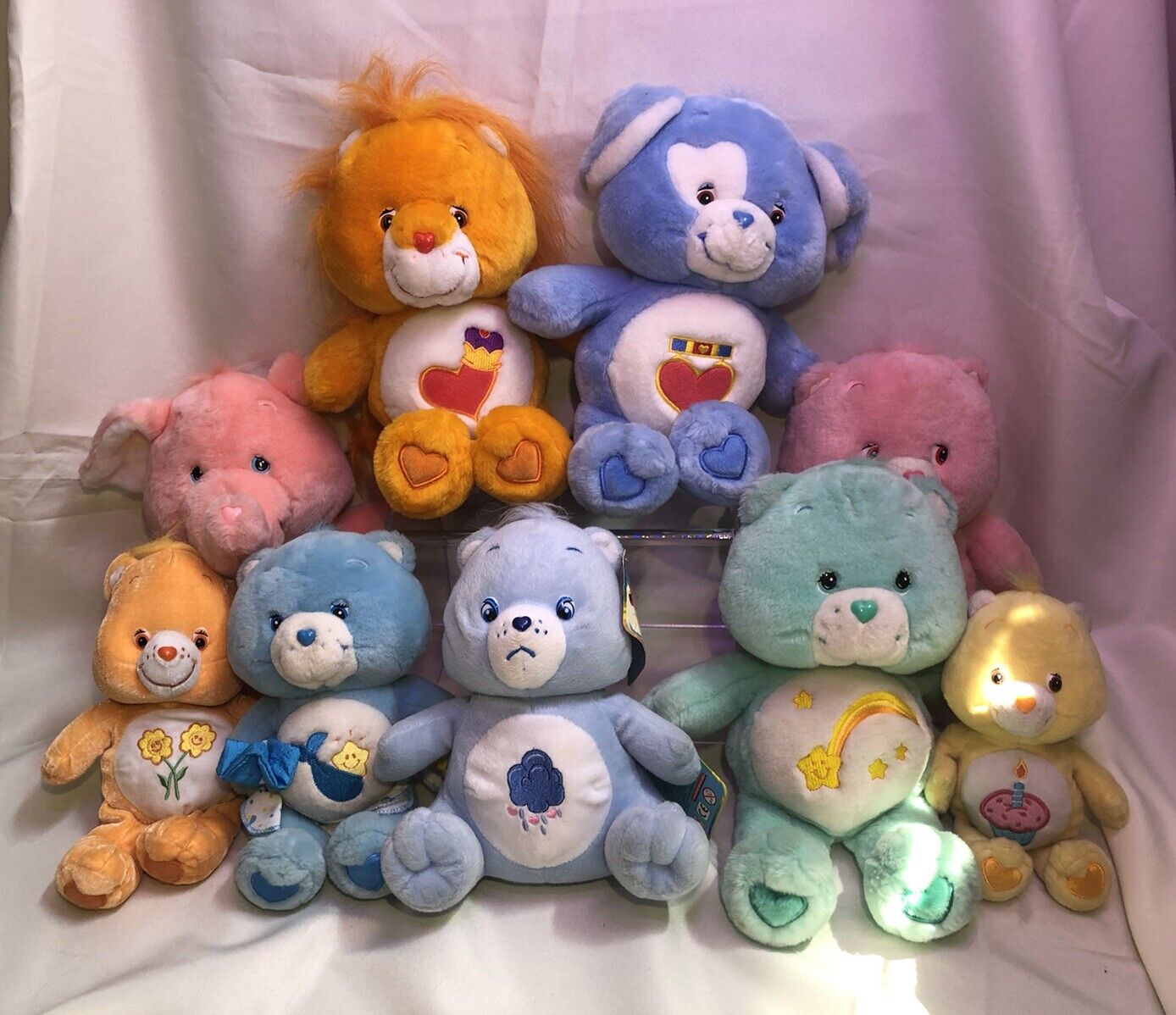 Vintage 2000’s Care Bears Plush Lot of 9 Some With Tags