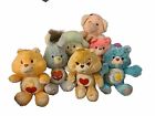 VINTAGE!! LOT of 7 CARE BEAR Plush Animals .. ALL With Original Tags!! READ DESC