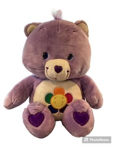Vintage 2003 Care Bears Jumbo Harmony Bear Stuffed Animal Plush Play Along 26”