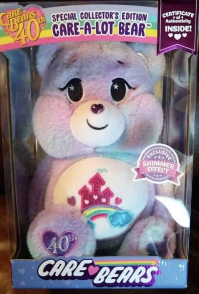 Care Bears Care A Lot Bear 40th Anniversary Collector Edition Shimmer SHIPS NOW