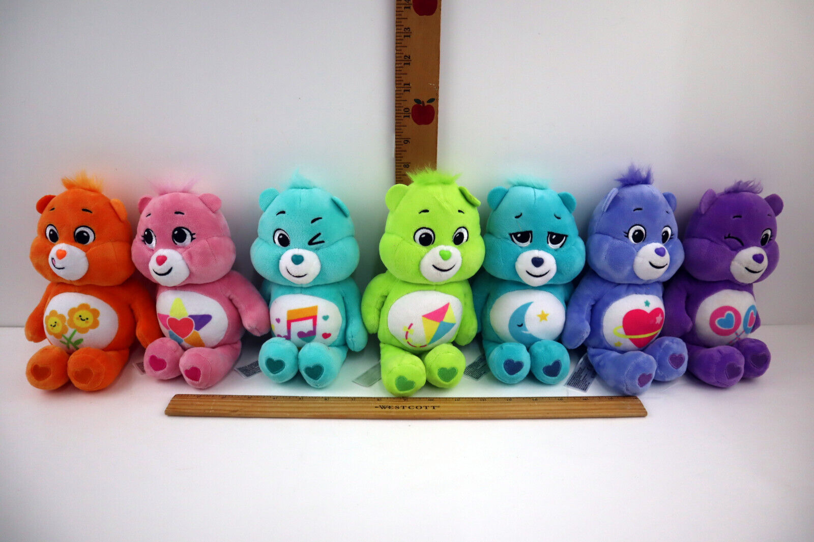 Lot of 7 Care Bears - 2021/22 Special Edition 10" Colorful Plush Toys