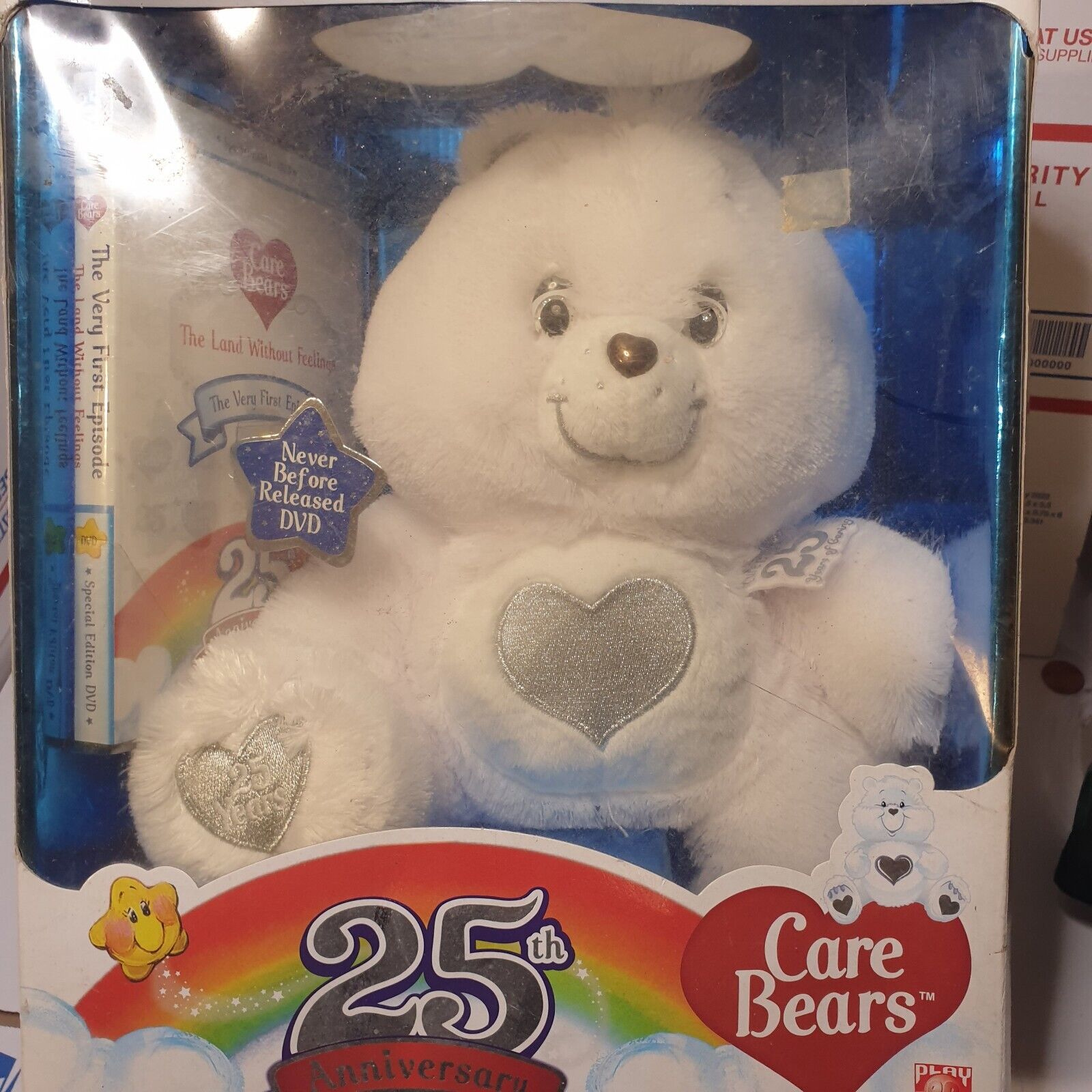 CARE BEARS TOYS 25TH ANNIVERSARY EDITION CARE BEAR W/DVD SEALED READ ADD