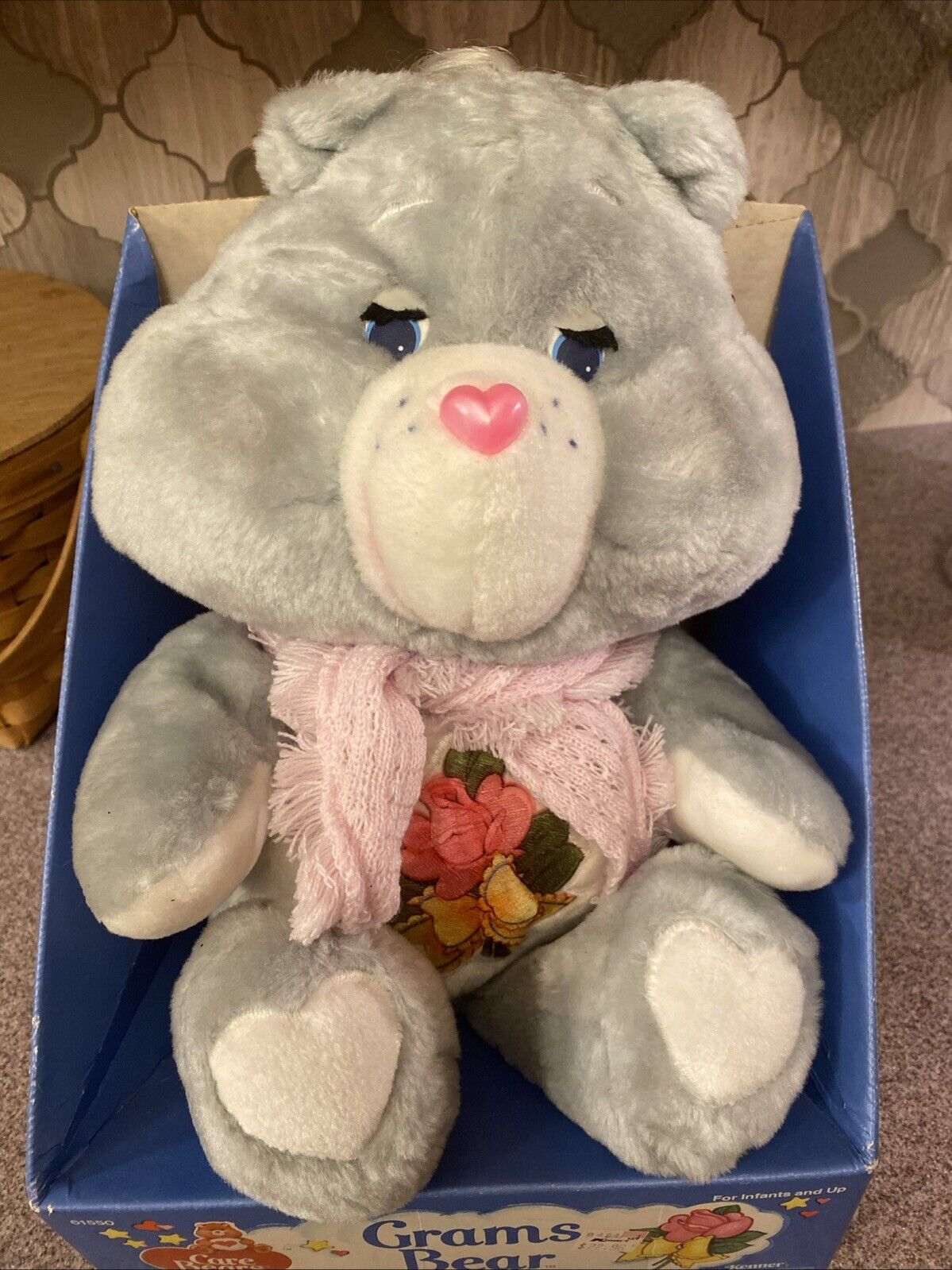 Vintage Care Bears Grams Bear With Box!!!