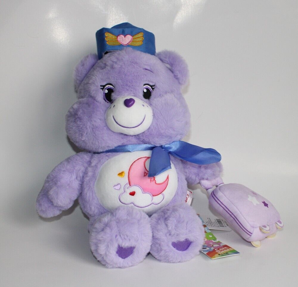 Care Bears 13" Sweet Dreams Bear plushie - airplane stewardess / pilot