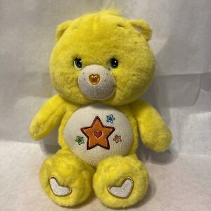 2006 Care Bears Superstar Bear Glow A Lot Glows In The Dark Glitter Eyes 12”
