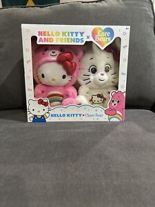 Hello Kitty and Friends x Care Bears Cheer Bear Box 2 Pack Plush SHIPS FAST