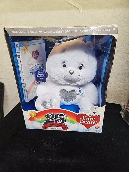 Care Bears 25th Anniversary DVD Care Bear White Silver Tenderheart Special Edito
