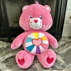 2005 Large 26” Care Bear Pink Hopeful Heart Bear Plush Red Heart Oversized