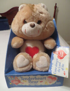 Kenner 1985 Care Bears *TENDERHEART BEAR* Unopened Box and Tag