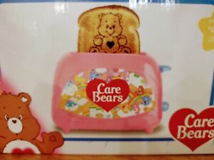 New in box Care Bears 2 Slice Toaster Tenderheart Pink Bear-Stamped Toast ??