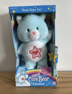 Care Bear Cousins Proud Heart Cat With DVD 2004 NIB