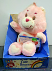 Vintage 1980s Care Bear Cheer Bear new in box with tags, still attached