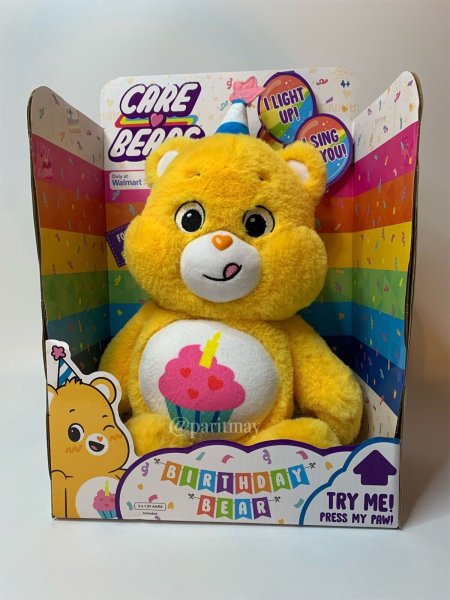 NEW 2021! Care Bears 14" Plush - Birthday Bear with Lights and Sounds (NIB)