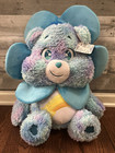 Care Bears Wish Bear Easter Spring Flower Dress Up Blue Jumbo Plush 30" 2025