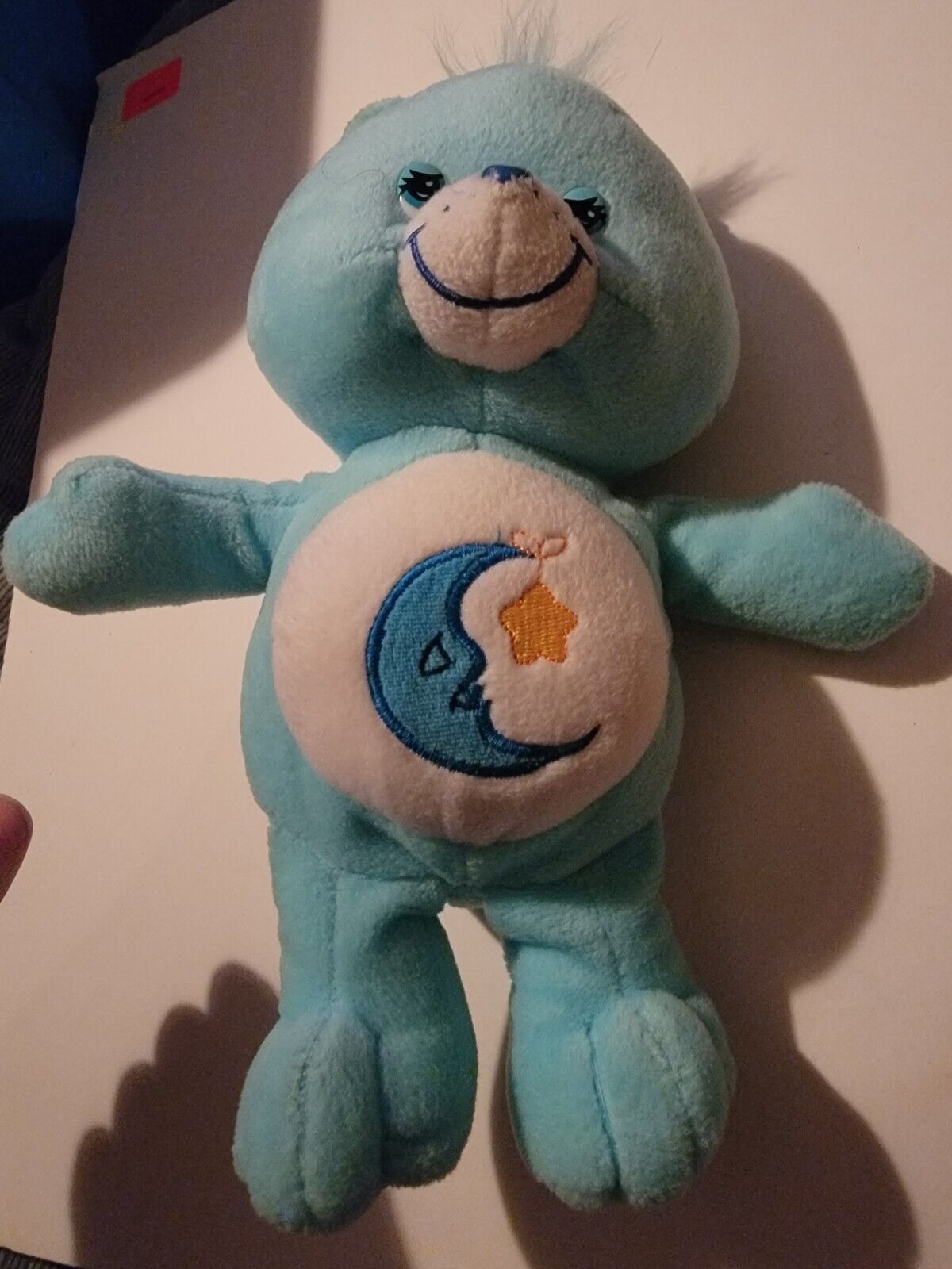 Care Bears BEDTIME BEAR 10" Plush Teddy Blue Moon Star 2003 Stuffed Toy Vintage