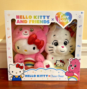 Hello Kitty and Friends X Care Bears Cheer Bear Sealed Box Set 2 Plush-IN HAND!