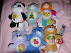 Lot Of 6 Care Bear Plush Keychains NWT Grams, Work Of Heart, Forest Friend Etc