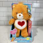 2002 Care Bear Tenderheart Orange Plush With Play-Along VHS Video Tape NEW