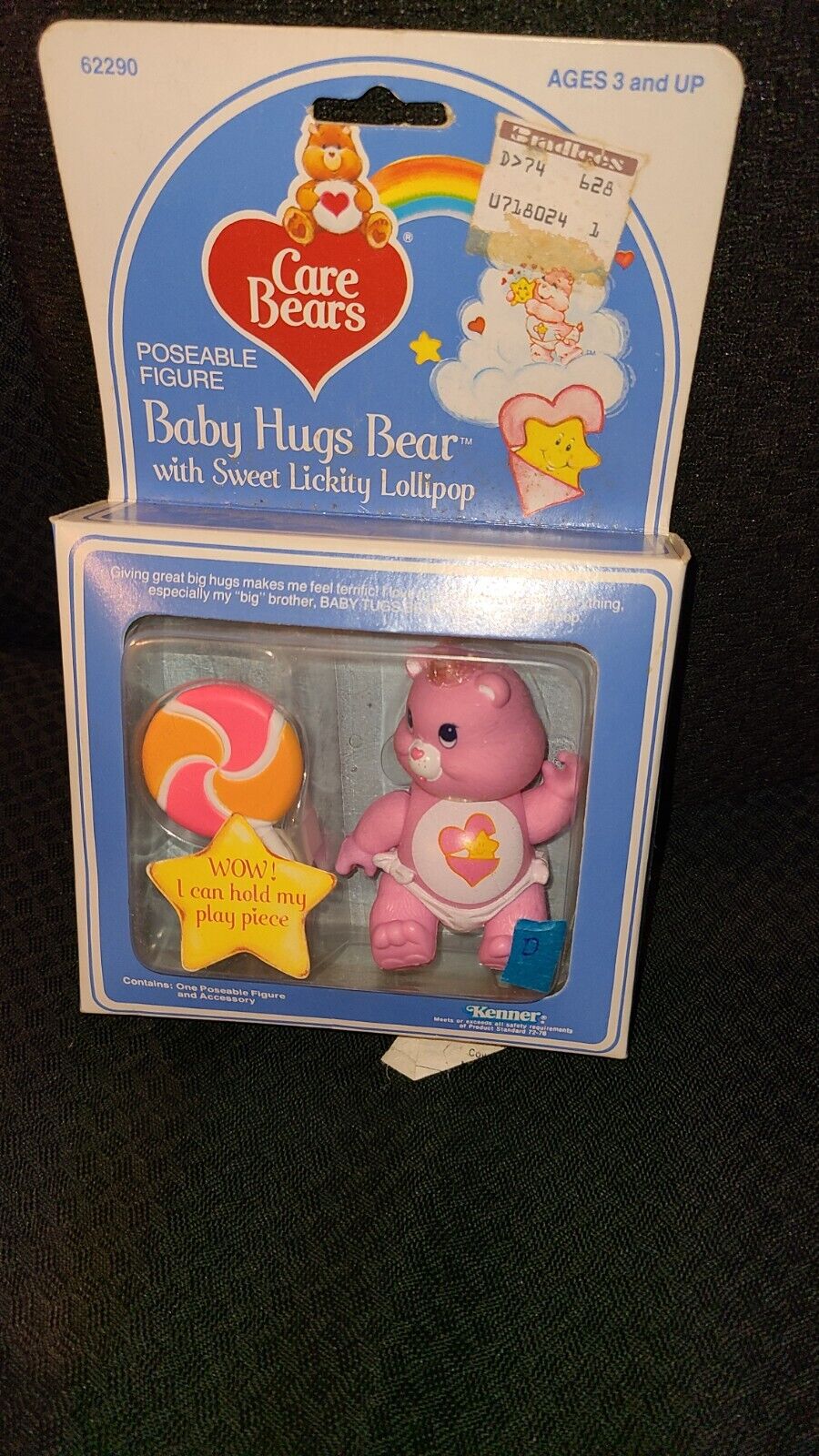 (D )  1984 KENNER CARE BEARS " BABY HUGS BEAR"  NEW IN BOX
