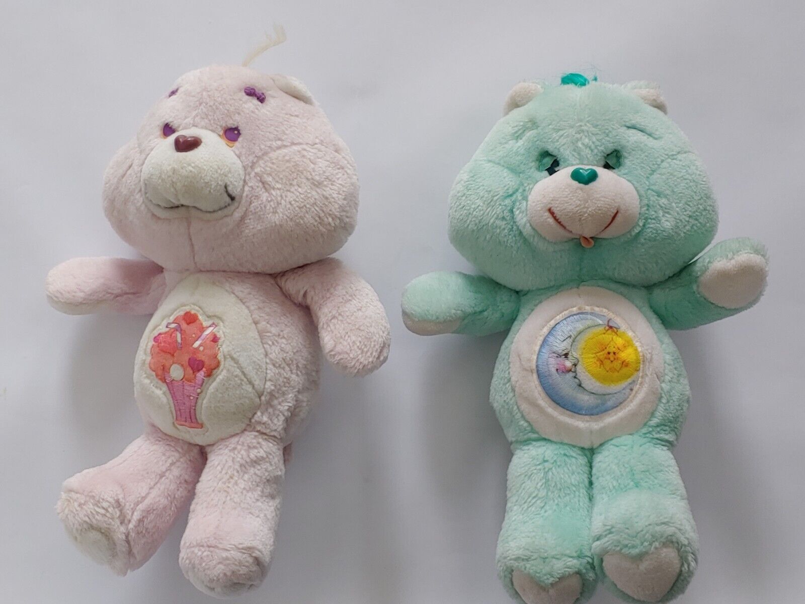 Vintage Care Bears Bedtime Bear & Share Bea 15" Plush 1983 Plushies