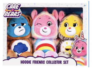 New Care Bears Hoodie Friends Collector Complete Set Of 3 12in Plush Bear Toy