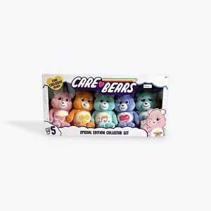 New 2022 Care Bears Bean Plush Treasure Box 5 Pack Value Set Exclusive