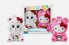 HELLO KITTY AND FRIENDS x CARE BEARS CHEER BEAR BOX SET PLUSH 2PK NEW In Hand