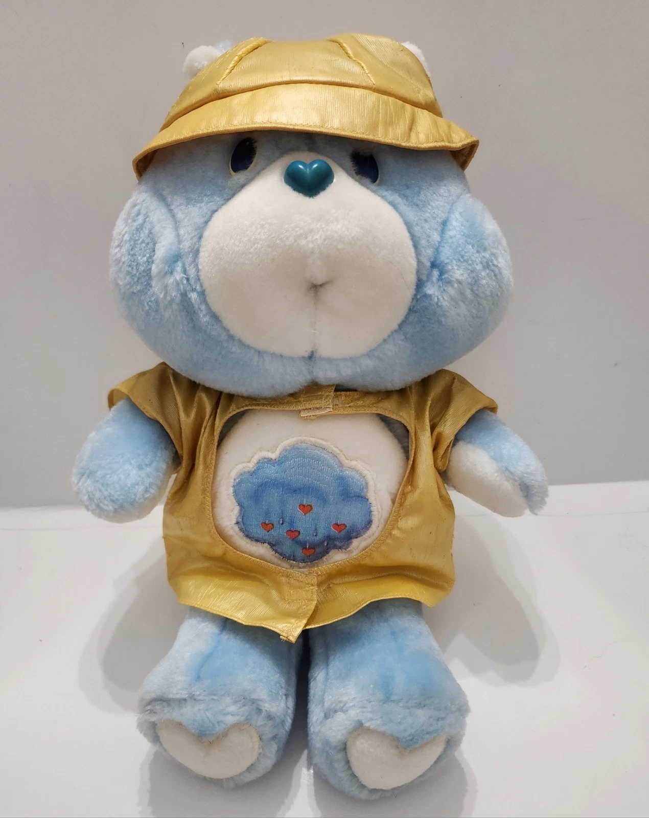 Care Bear Rainy With Clothes 16" Blue & White 1980's Kenner