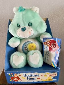 Kenner Care Bears Plush Bedtime Bear 13” Vintage 1984 New in Box w/ Attached Tag