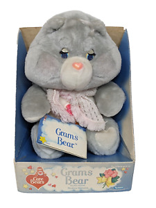 Vintage NOS 1983 Care Bear Gram's Bear Plush by Kenner New in Box