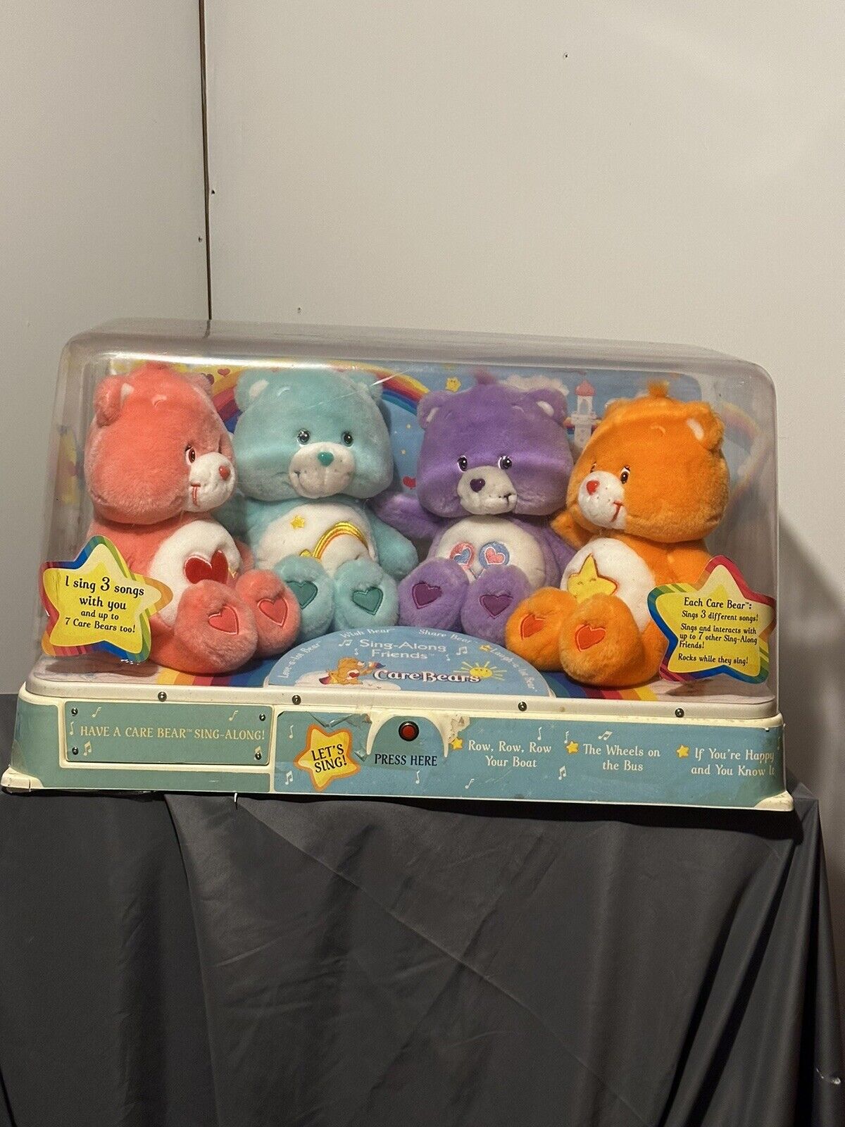 2003 Care Bears Sing-a-Long Friends Electronic Store Display  Works See Desc