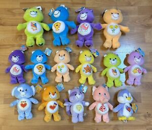 2003 Care Bears Lot Of 15 ALL NWT 8” & 10” Plush Beanies~Lion Dog Cousins