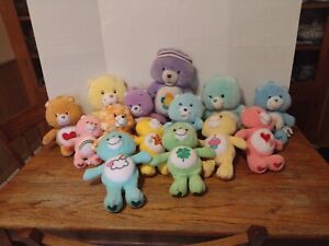 Vintage Early 2000s Care Bear Lot Of 14 Plush Care Bears