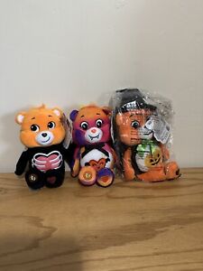 Care Bear Trick Or Treat, Spooky Sparkle & Tenderheart Skeleton Halloween Bears