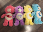 LOT OF 4 VINTAGE 2002 PLAY ALONG 13" CARE BEARS