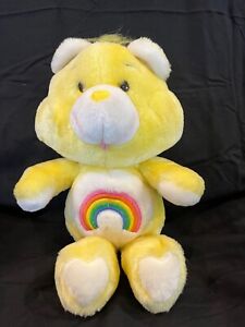 Care Bears VERY RARE MAVERICK Yellow Rainbow Love Bear, 15