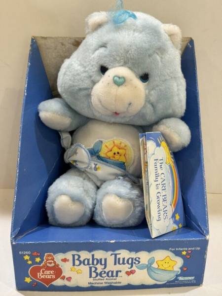 Care Bear Baby Tugs Bear Plush NEW NRFB Kenner 1984