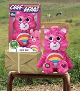 NEW Care Bears 14" Cheer Bear Plush New Denim Design .Add Name Free.