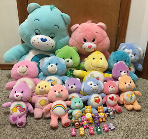 Play Along Care Bears & Cousins Lot Of 29 Plushes Figures Toys Stuffed Animals