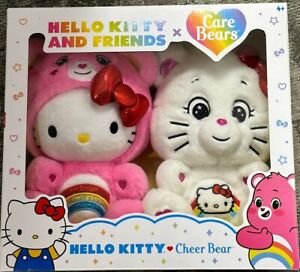 Hello Kitty and Friends x Care Bears Cheer Bear Plush Set ? Brand New ? In Hand