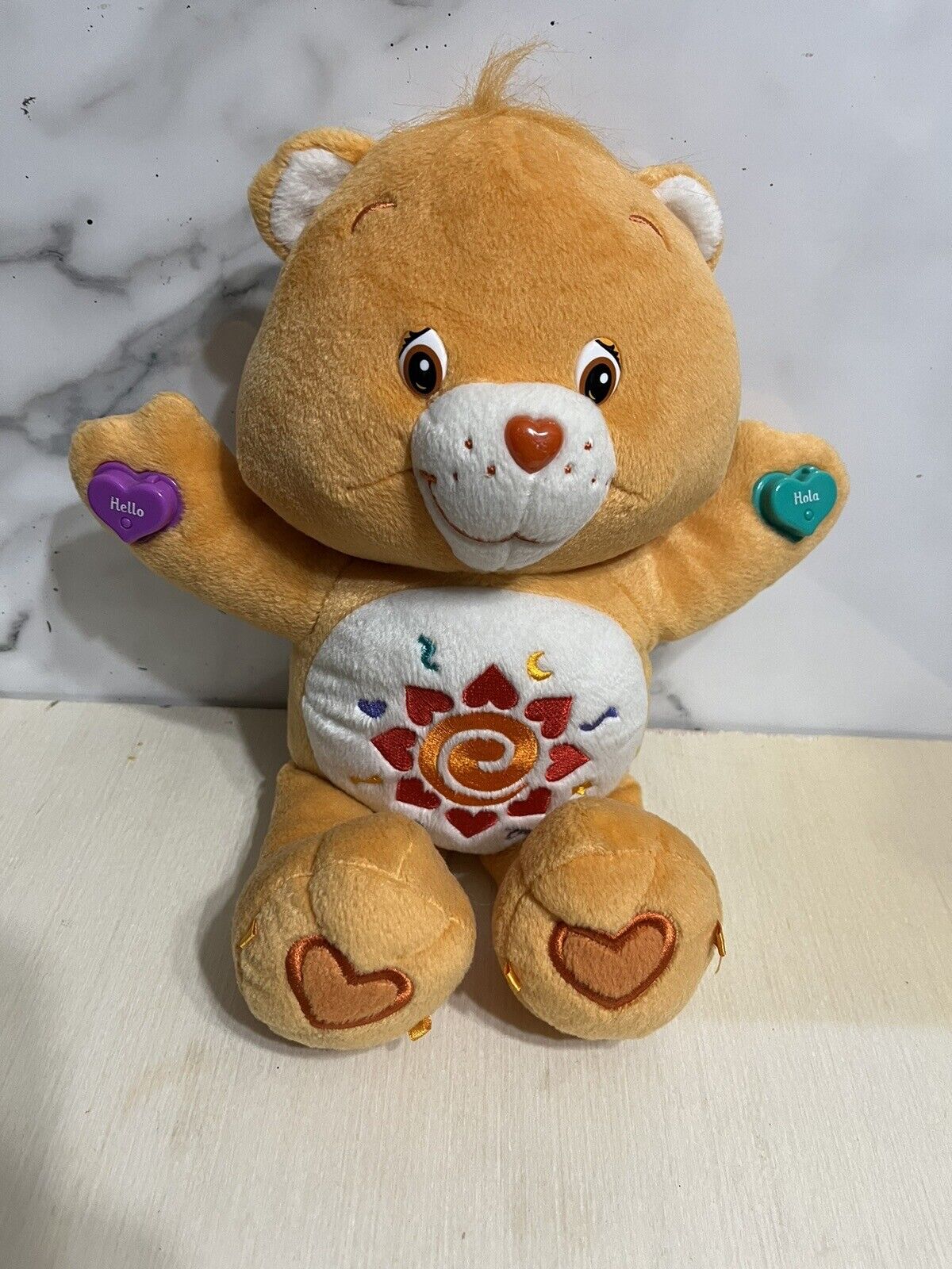 Vtg 2005 Care Bears AMIGO BEAR Talking Teaching BI-LINGUAL Spanish English WORKS