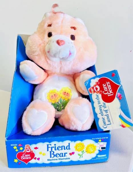 Vtg Kenner 1984 Care Bears" Friend Bear" Care Bears 13” Plush New In Box-Tags